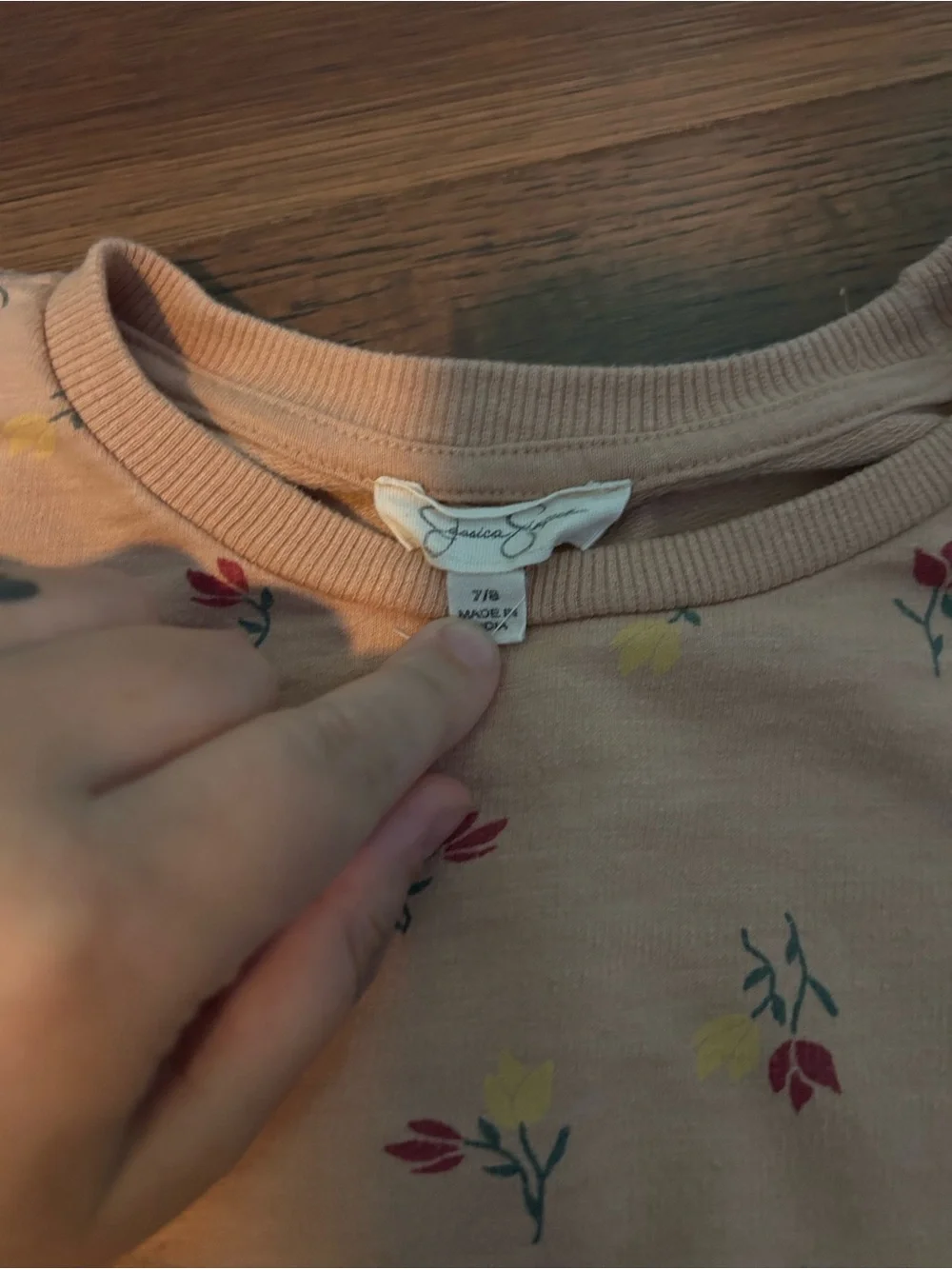 5 for $20! Jessica Simpson Peach Floral Ruffle Set